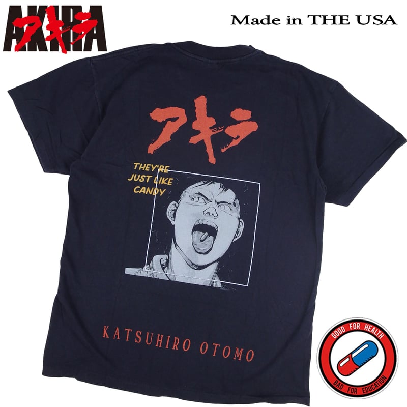 AKIRA アキラ アニメ Tシャツ ブラック Lサイズ 半袖 メンズ