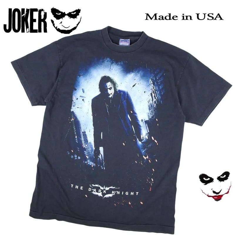 JOKER ジョーカー Tシャツ 半袖 DARK KNIGHT 映画T ブラック