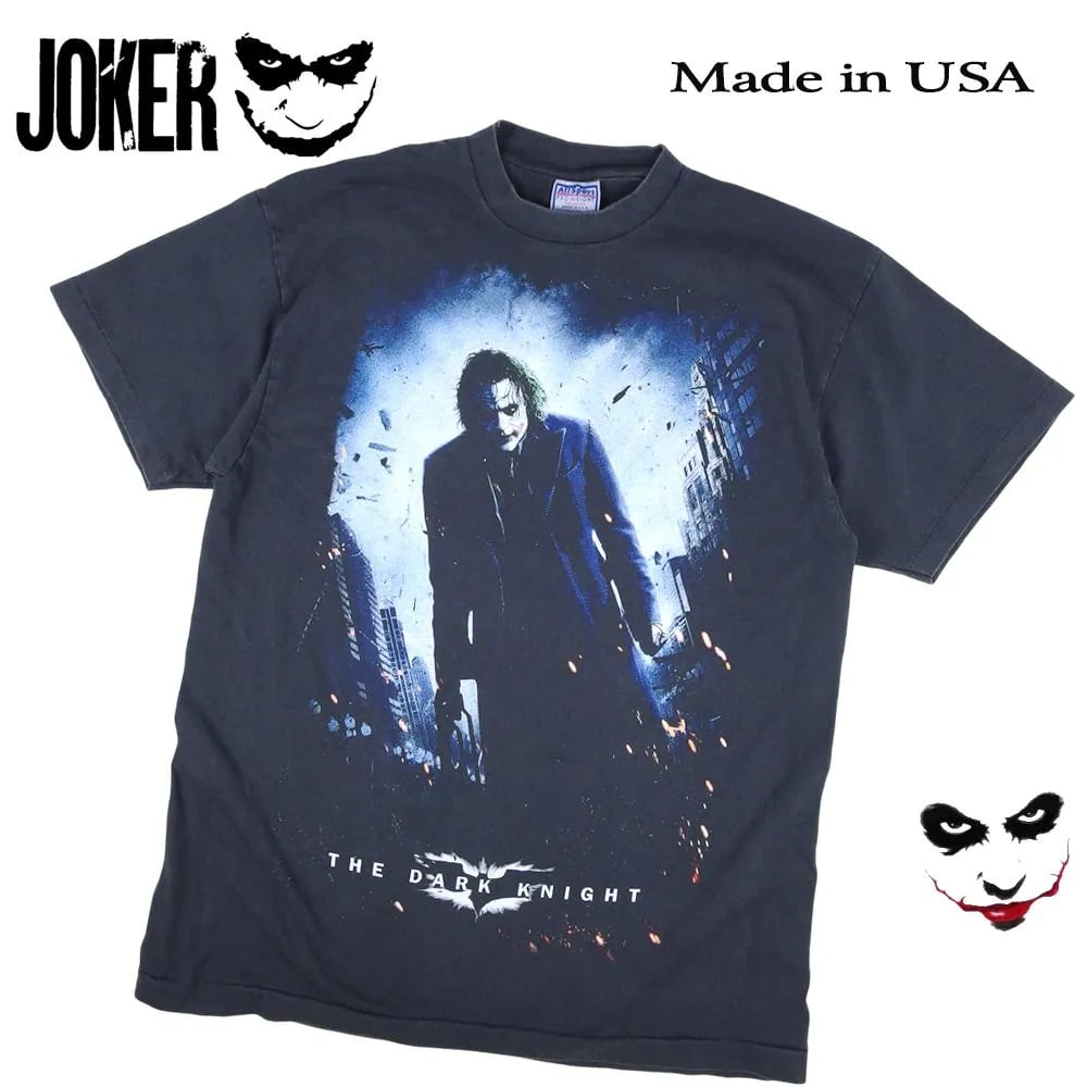 JOKER ジョーカー Tシャツ 半袖 DARK KNIGHT 映画T ブラック