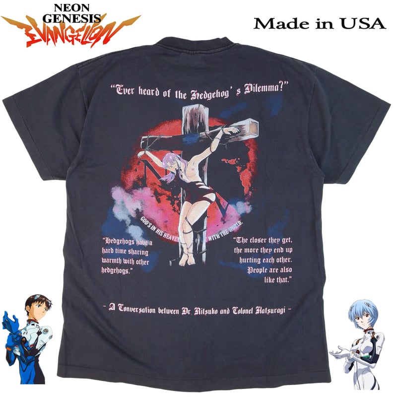 EVANGELION Tシャツ 新世紀 エヴァンゲリオン アニメ ブラック アニメ