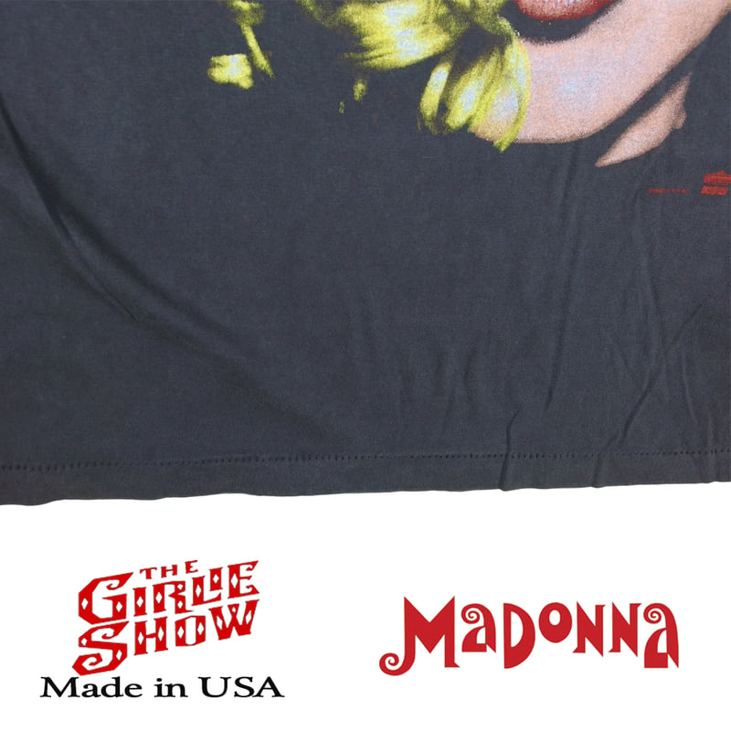 MADONNA マドンナ Tシャツ USA製 ブラック バンドT エロティカ ロックT