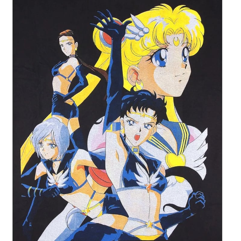 美少女戦士 セーラームーン Tシャツ USA製 アニメ ブラック 半袖