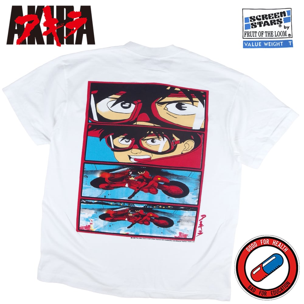 AKIRA アキラ アニメ Tシャツ ブラック Lサイズ 半袖 メンズ