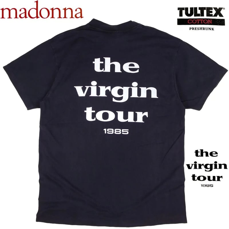 MADONNA マドンナ Tシャツ TULTEX製 ブラック バンドT ヴァージン the v