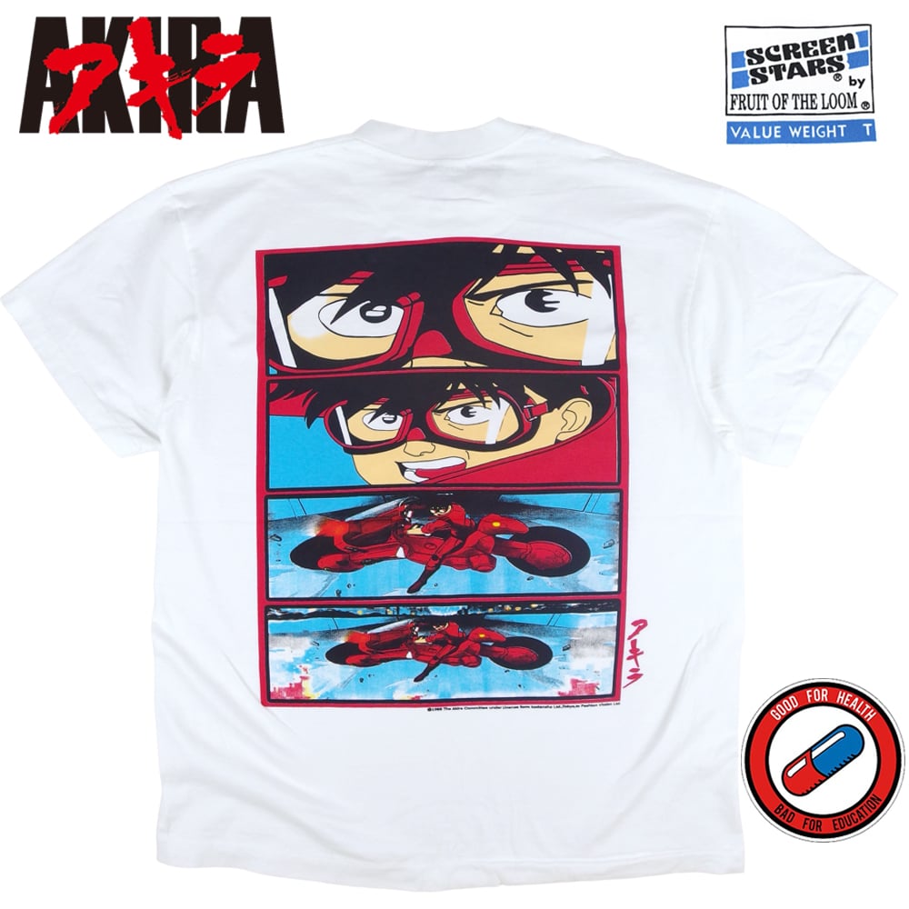 AKIRA アキラ アニメ Tシャツ ブラック Lサイズ 半袖 メンズ