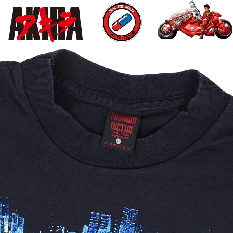 AKIRA アキラ アニメ Tシャツ ブラック Lサイズ 半袖 メンズ