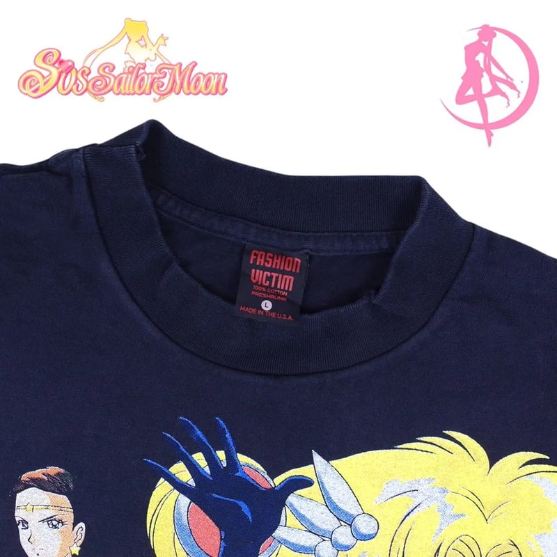 美少女戦士 セーラームーン Tシャツ USA製 アニメ ブラック 半袖