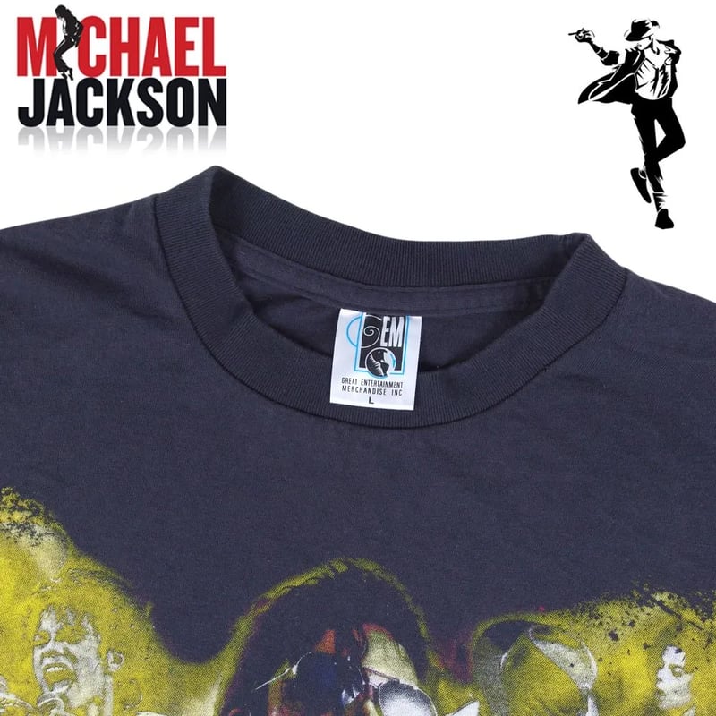 MICHAEL JACKSON マイケルジャクソン Tシャツ USA製 半袖 ブラック