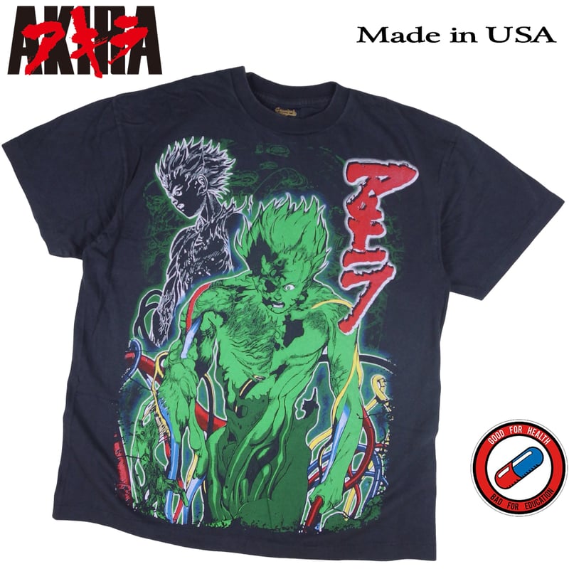 AKIRA アキラ アニメ Tシャツ USA製 ブラック Lサイズ 半袖 メンズ
