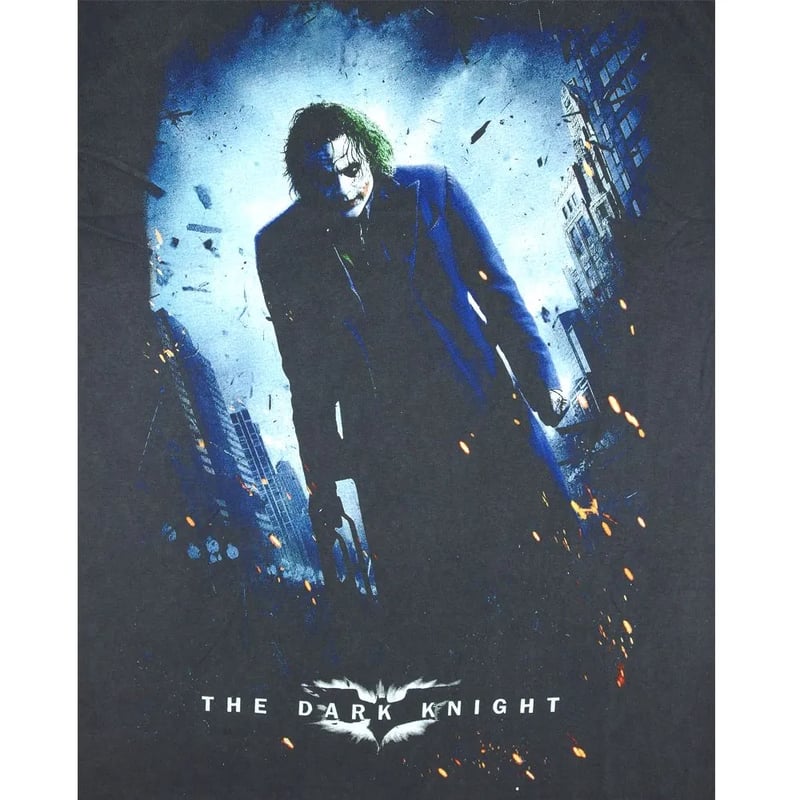 T*U様 映画 DARK KNIGHT ダークナイト　 Tシャツ　JOKER ヴ JOKER ジョーカー Tシャツ 半袖 DARK KNIGHT 映画T ブラック