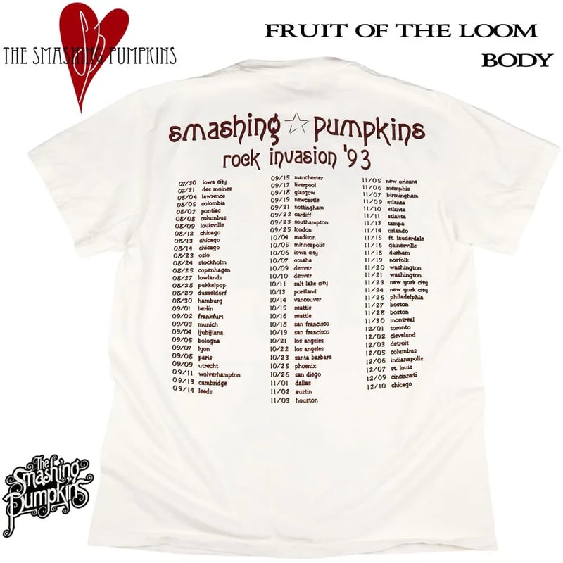 Smashing Pumpkins スマッシングパンプキンズ Tシャツ USA製 スマパン