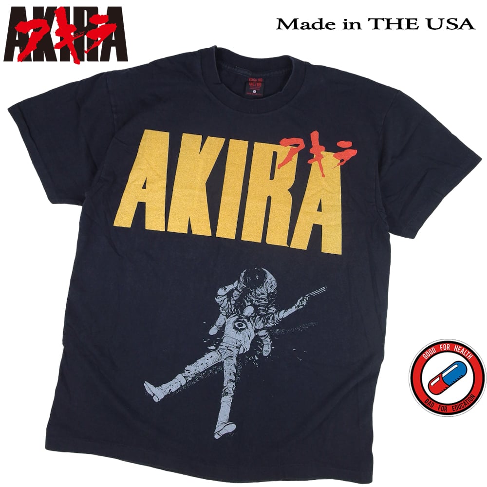 AKIRA アキラ アニメ Tシャツ ブラック Lサイズ 半袖 メンズ
