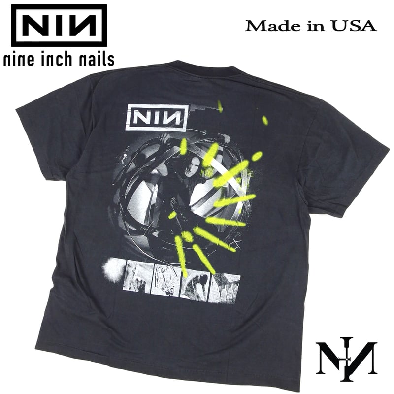 nine inch nails ナインインチネイルズ USA製 ブラック NIN メタル ロッ