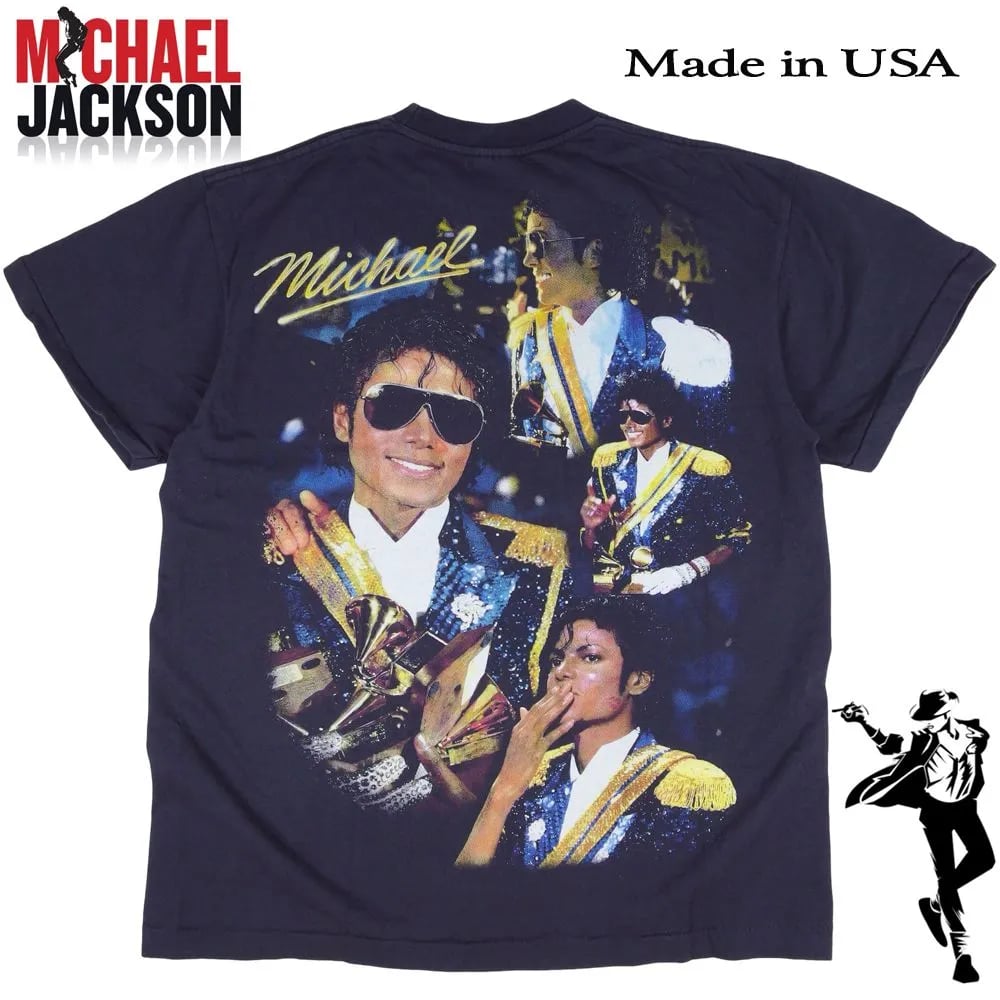 MICHAEL JACKSON マイケルジャクソン Tシャツ USA製 半袖 ブラック