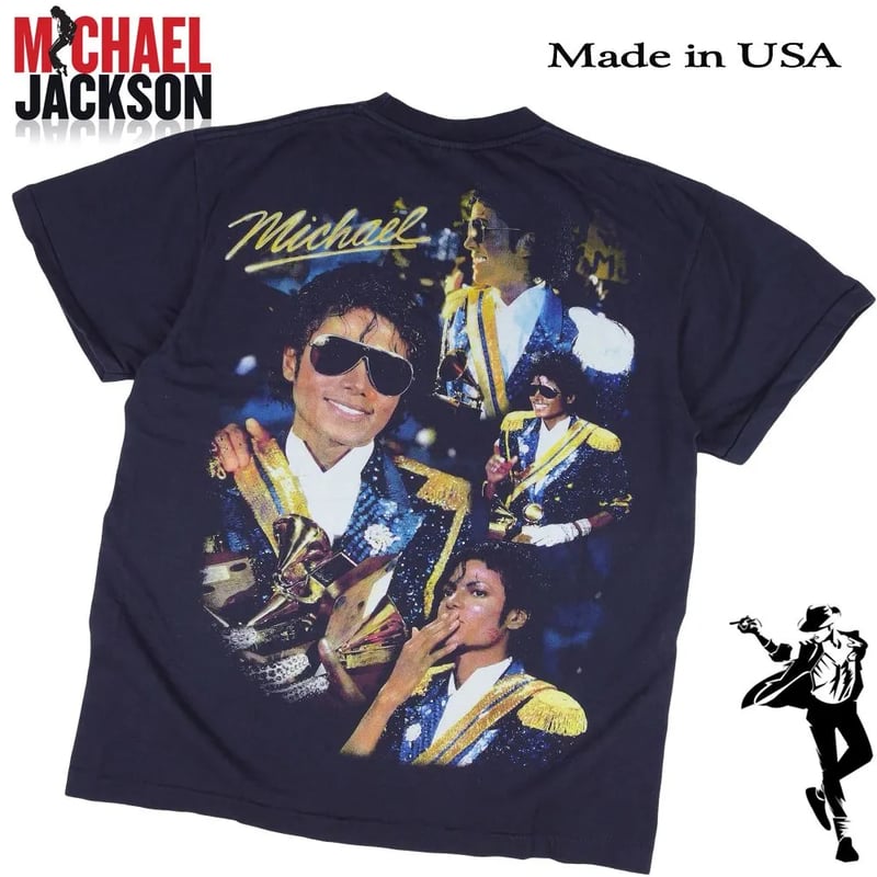 MICHAEL JACKSON マイケルジャクソン Tシャツ USA製 半袖 ブラック