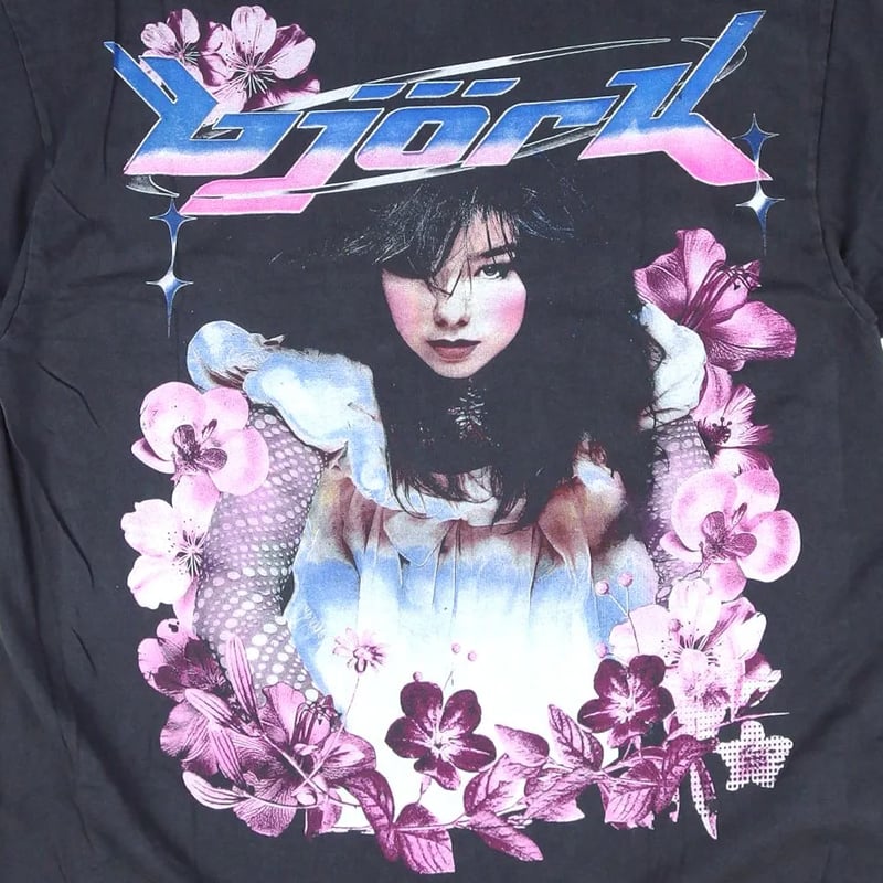 BJORK ビョーク ビヨーク Tシャツ USA製 半袖 ブラック バンドT