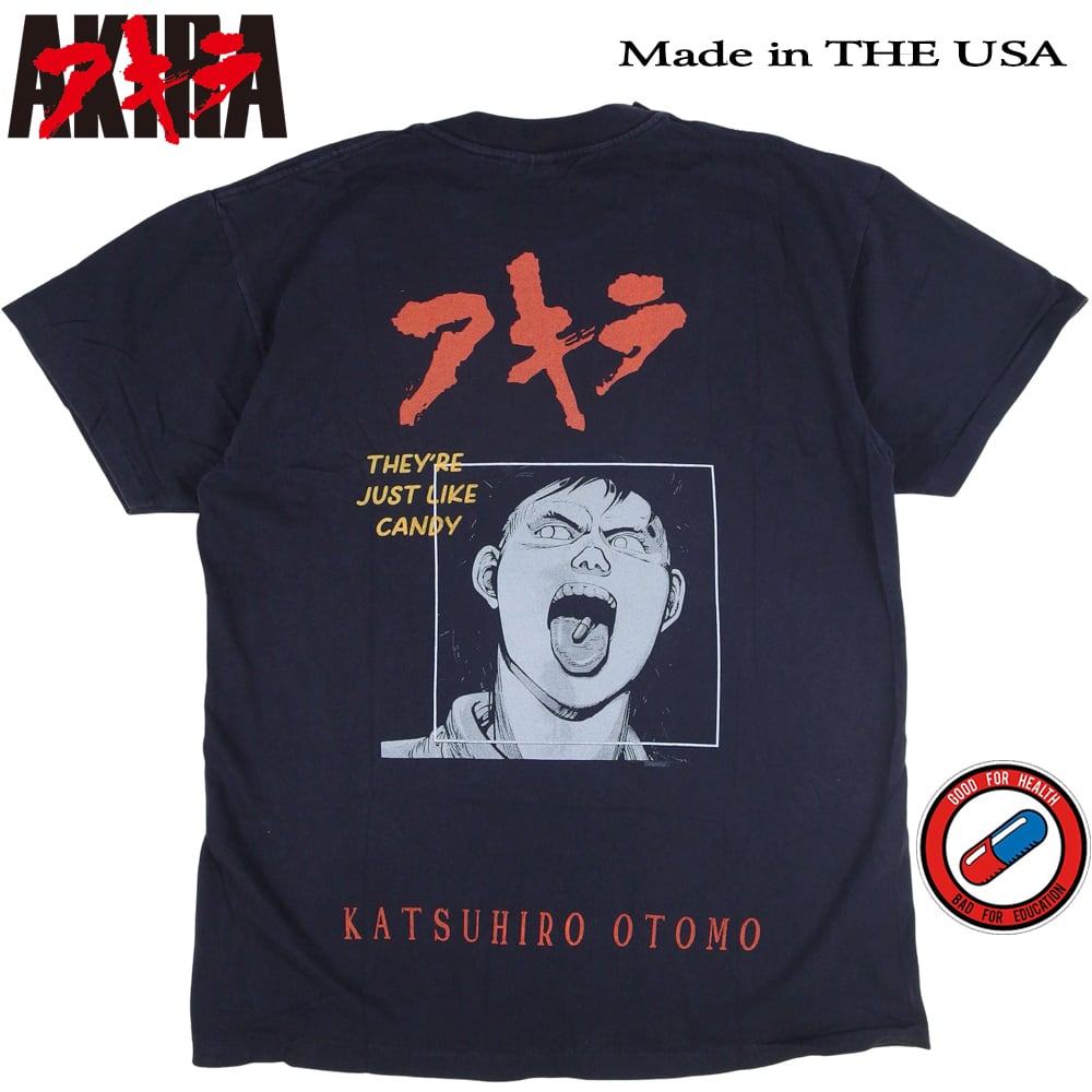 AKIRA アキラ アニメ Tシャツ ブラック Lサイズ 半袖 メンズ