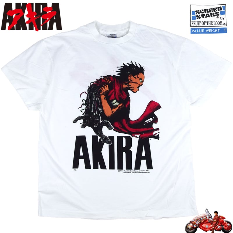 AKIRA アキラ アニメ Tシャツ USA製 ホワイト Lサイズ 半袖 メンズ