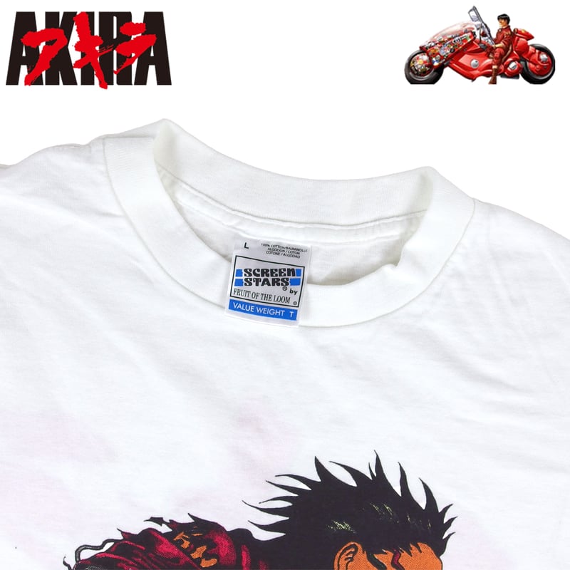 AKIRA アキラ アニメ Tシャツ USA製 ホワイト Lサイズ 半袖 メンズ