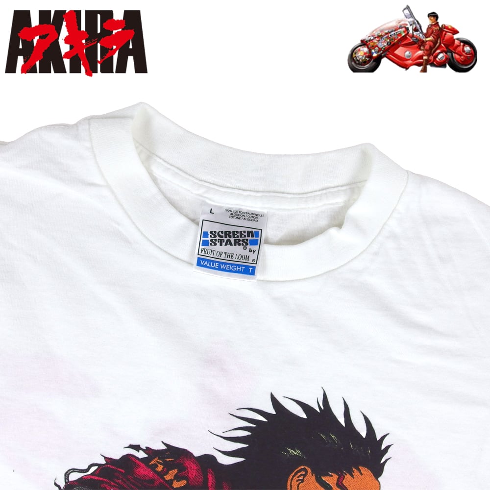AKIRA アキラ アニメ Tシャツ USA製 ホワイト Lサイズ 半袖 メンズ
