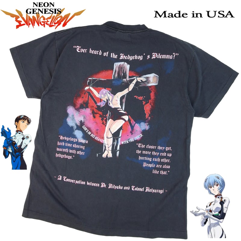 EVANGELION Tシャツ 新世紀 エヴァンゲリオン アニメ ブラック アニメ