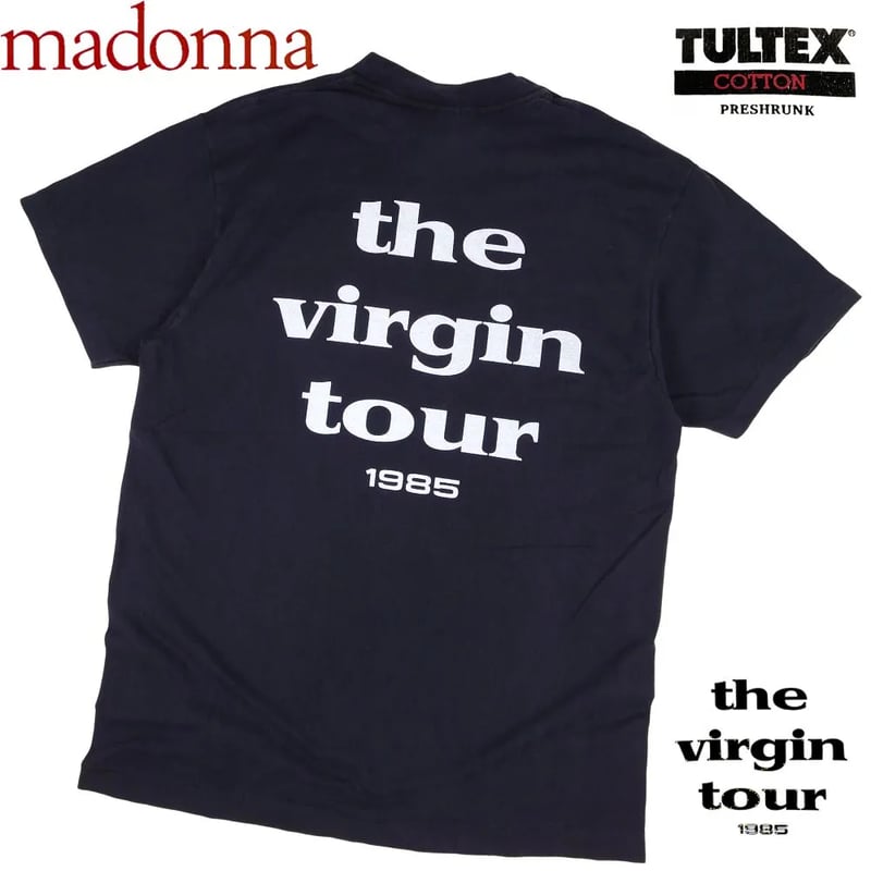 MADONNA マドンナ Tシャツ TULTEX製 ブラック バンドT ヴァージン the v