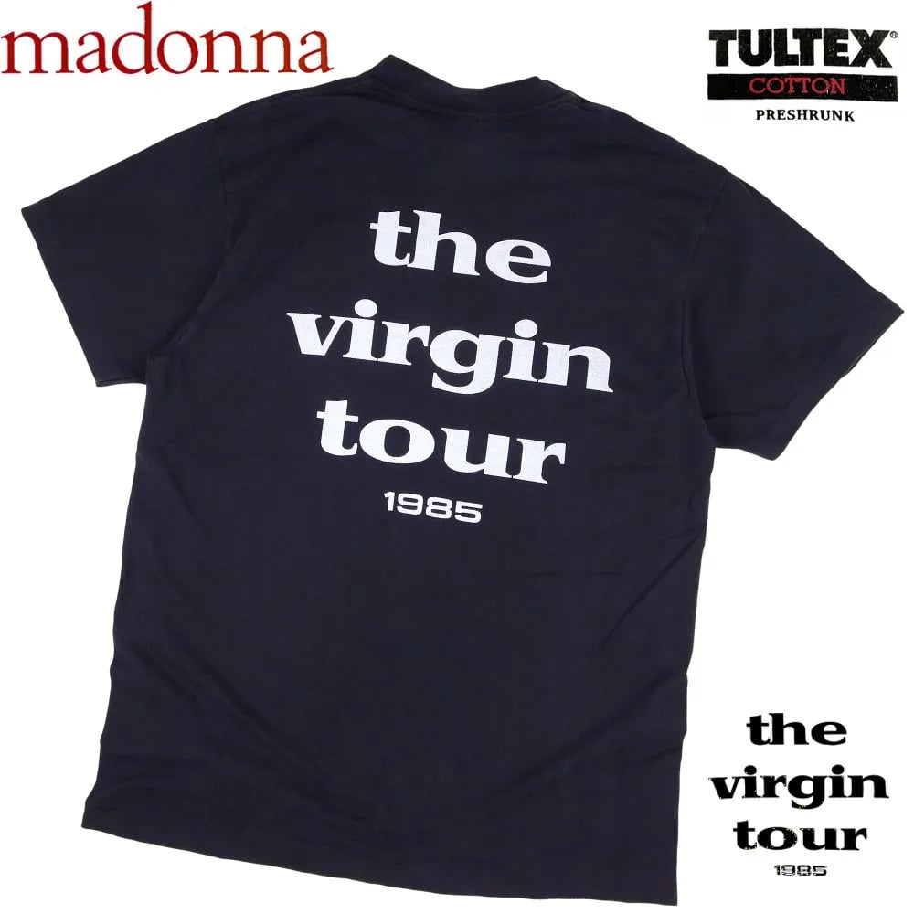 MADONNA マドンナ Tシャツ TULTEX製 ブラック バンドT ヴァージン the v