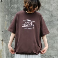 EN-NICHI / Logo Tee（裾ドローコート） / Dark Chocolate