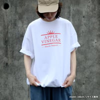 EN-NICHI / Logo Tee（裾ドローコート） / White
