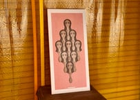日宣美 1960年代会員出展作品 女性イラスト コラージュ アートパネル 作者不明