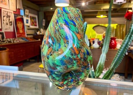 KAMEI GLASS カメイガラス マーブル模様 フラワーベース / 花瓶 ビンテージ