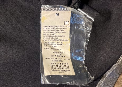 MM6 Maison Margiela シャイニーロングカットソー シルバー