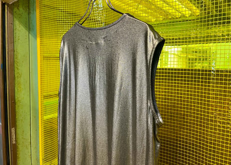 MM6 Maison Margiela シャイニーロングカットソー シルバー