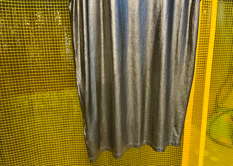 MM6 Maison Margiela シャイニーロングカットソー シルバー