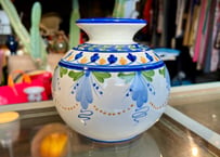 スペイン製 ハンドペイント 陶器 フラワーベース / 花瓶 ビンテージ Made in Spain