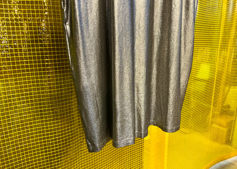 MM6 Maison Margiela シャイニーロングカットソー シルバー