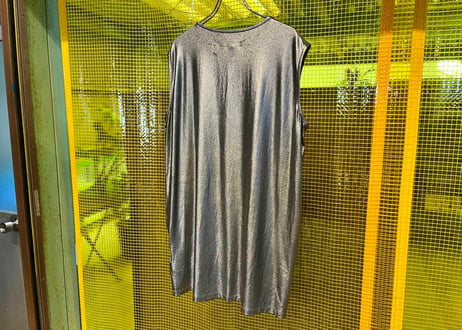MM6 Maison Margiela シャイニーロングカットソー シルバー