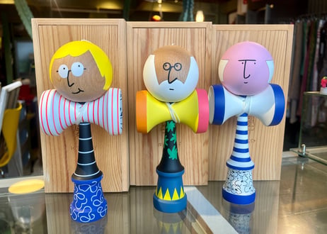 長場雄 YU NAGABA けん玉 『Kendama Hockneyホックニー』 オブジェ