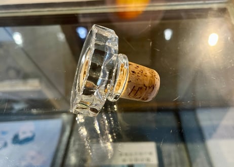 ハンドペイント ガラスデキャンタ フラワーモチーフ