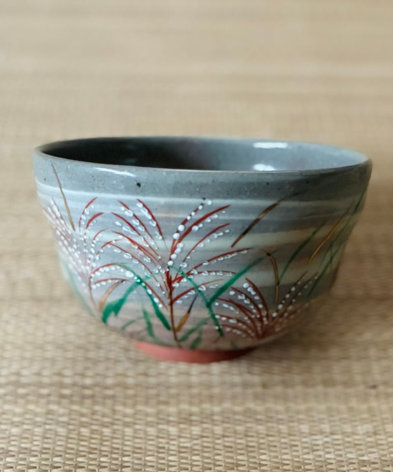 美品 桐共箱】平安 紫峰造 刷毛目芒茶碗 | ginyoudo