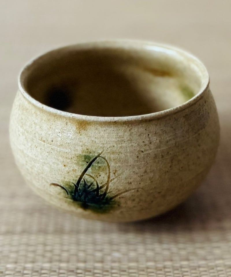 美品 桐共箱 共布 栞二種】赤津窯 十三世加藤唐三郎造 黄瀬戸 茶碗