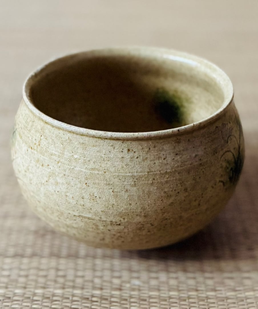 美品 桐共箱 共布 栞二種】赤津窯 十三世加藤唐三郎造 黄瀬戸 茶碗