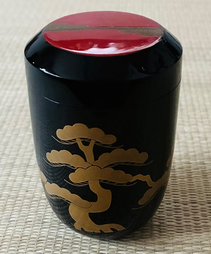 老松棗 美品 四方桟桐共箱/共布付属】宗廣造 老松蒔絵 日の出棗 | ginyoudo