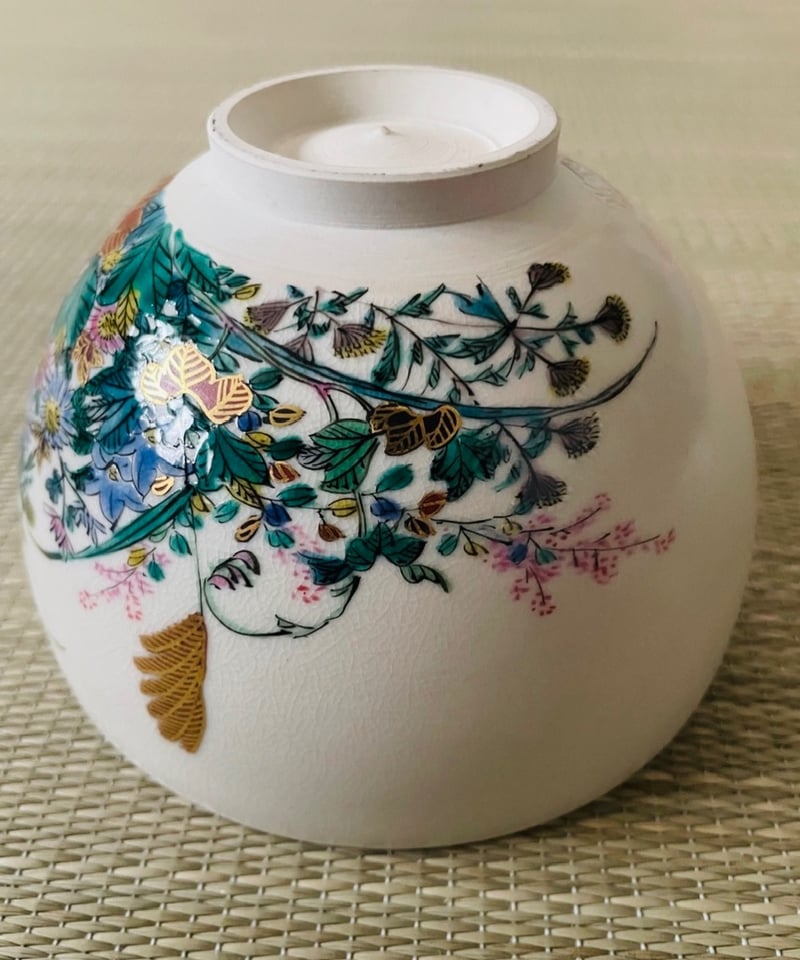 美品在銘】末川泉岳造 秋草図 九谷焼 抹茶碗 | ginyoudo