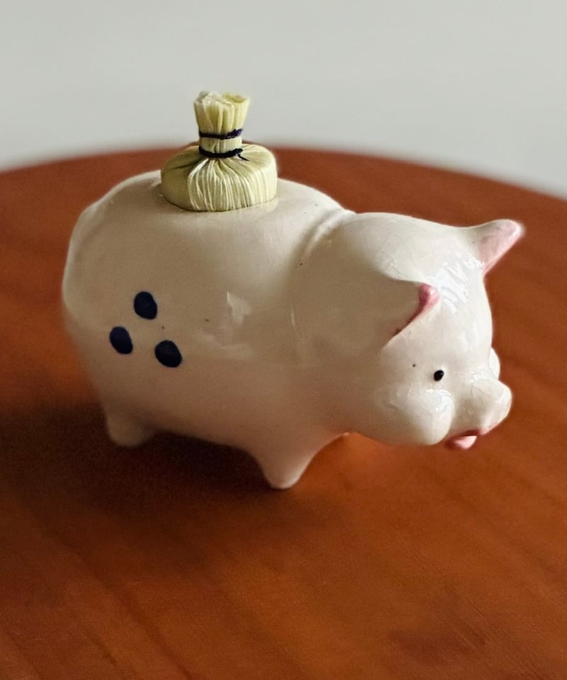 再々入荷】【（注）玉模様色柄違い】ぶたさん振出 茶箱振出 金平糖入れ