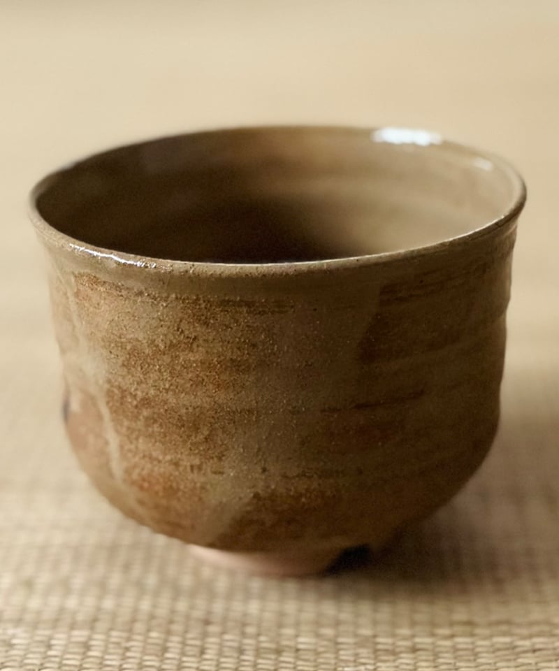 美品】 八世雲善造 土屋善四郎造 布志石焼 半筒茶碗 立鶴 | ginyoudo