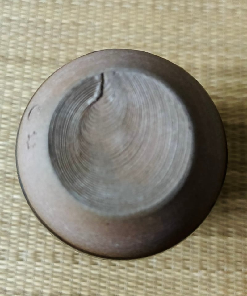 美品 桐共箱 仕覆付 】 十三代八仙妻 高取喜恵造 仕覆付 耳付茶入 高取