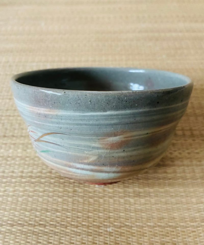 美品 桐共箱】平安 紫峰造 刷毛目芒茶碗 | ginyoudo