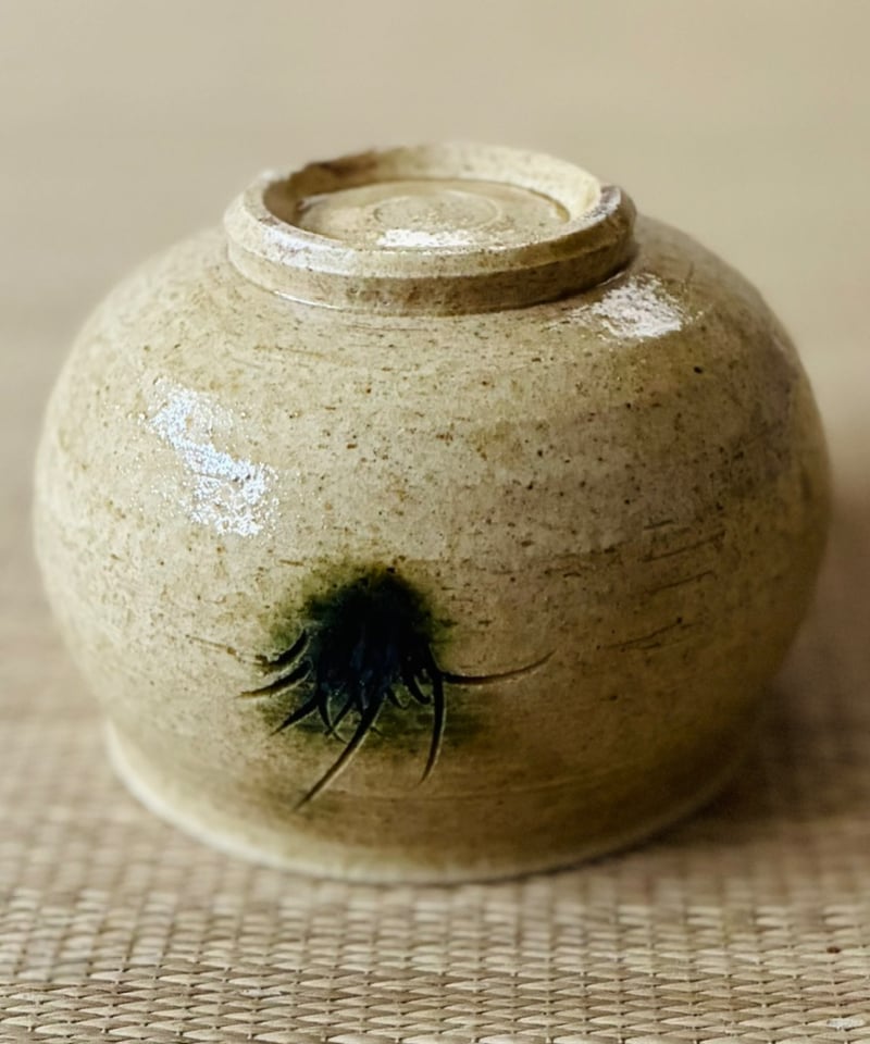 美品 桐共箱 共布 栞二種】赤津窯 十三世加藤唐三郎造 黄瀬戸 茶碗