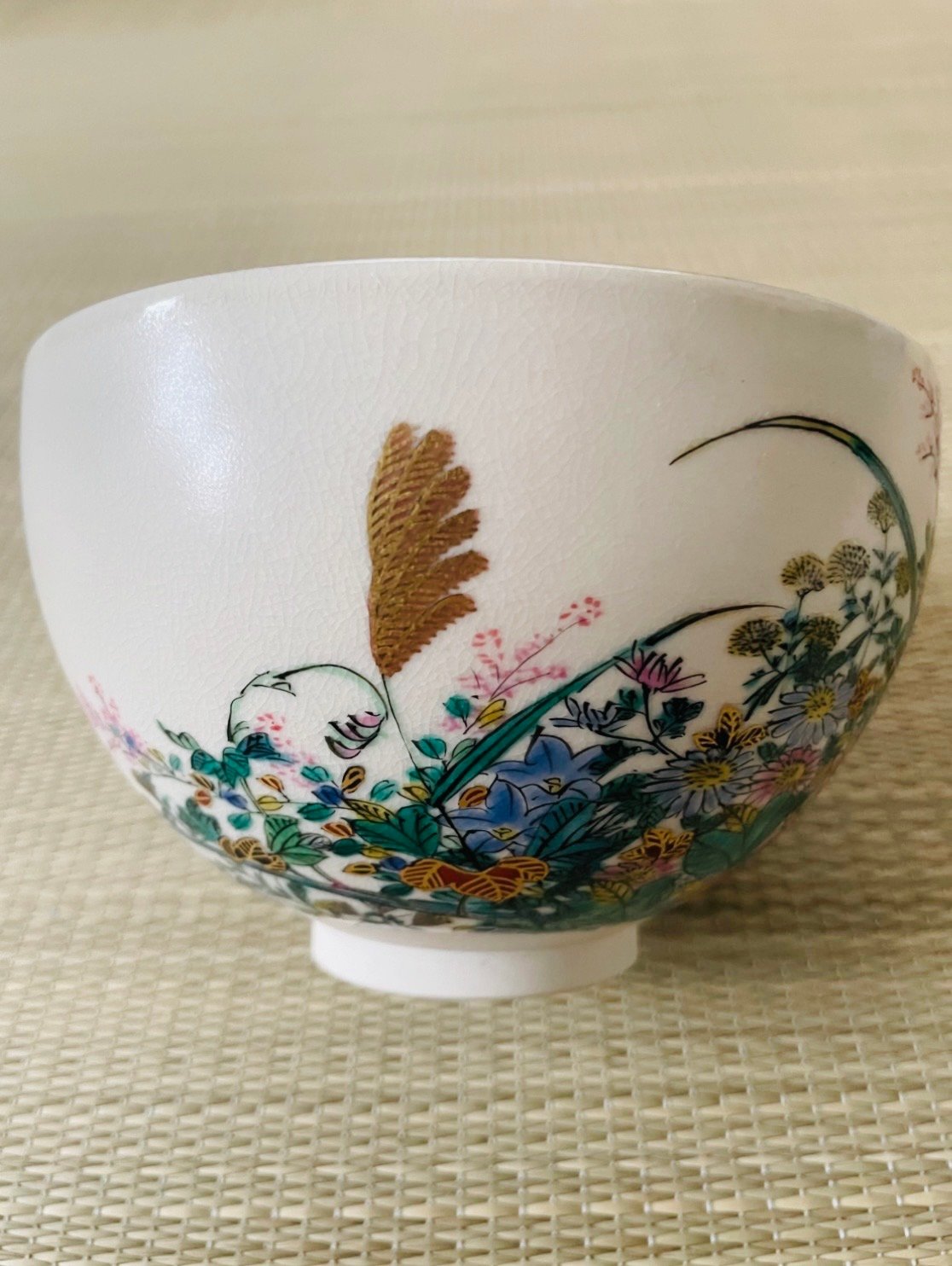 美品在銘】末川泉岳造 秋草図 九谷焼 抹茶碗 | ginyoudo